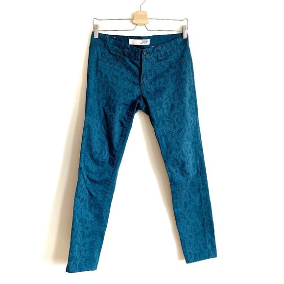 JOE FRESH | Turquoise Snake Print Skinny Jean - Picture 1 of 7